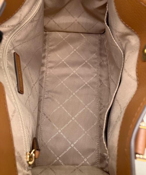 MICHAEL KORS（マイケル・コース）MICHAEL KORS (マイケル・コース) HAMILTON サッチェル スモール ブラウンの古着・服飾アイテム