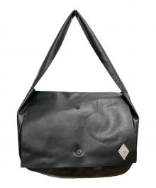 CRIMIE（クライミー）の古着「レザーメッセンジャーバッグ　ショルダーバッグ」｜ブラック