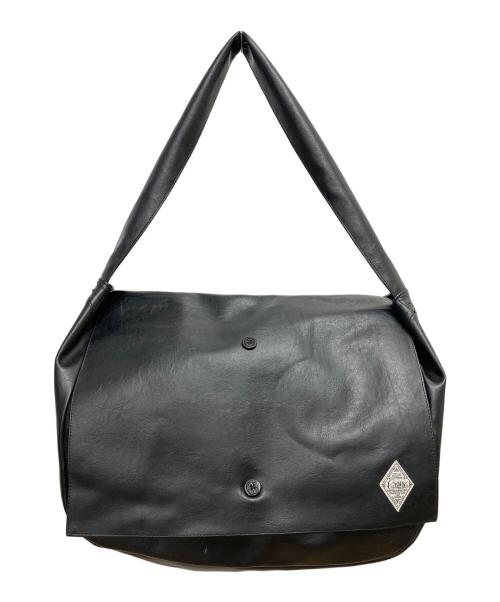 CRIMIE（クライミー）CRIMIE (クライミー) レザーメッセンジャーバッグ　ショルダーバッグ ブラックの古着・服飾アイテム