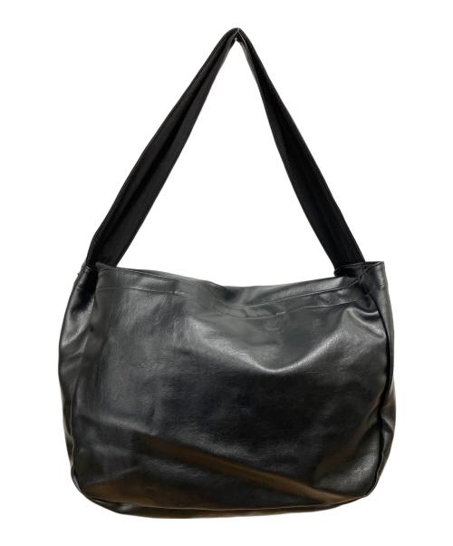 CRIMIE（クライミー）CRIMIE (クライミー) レザーメッセンジャーバッグ　ショルダーバッグ ブラックの古着・服飾アイテム