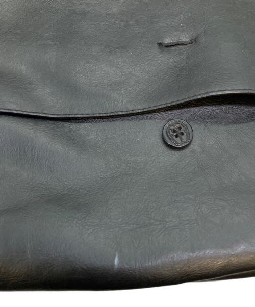 CRIMIE（クライミー）CRIMIE (クライミー) レザーメッセンジャーバッグ　ショルダーバッグ ブラックの古着・服飾アイテム