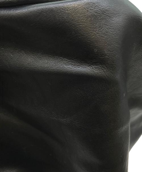 CRIMIE（クライミー）CRIMIE (クライミー) レザーメッセンジャーバッグ　ショルダーバッグ ブラックの古着・服飾アイテム