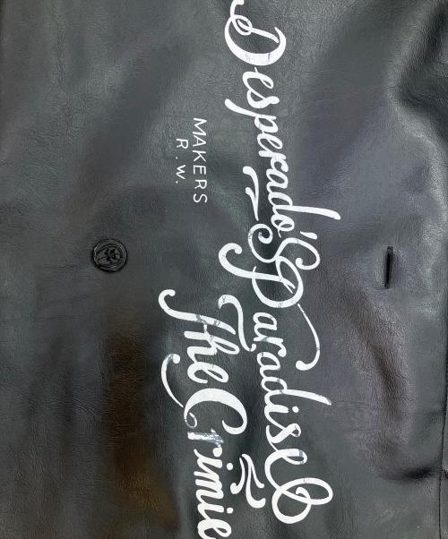 CRIMIE（クライミー）CRIMIE (クライミー) レザーメッセンジャーバッグ　ショルダーバッグ ブラックの古着・服飾アイテム