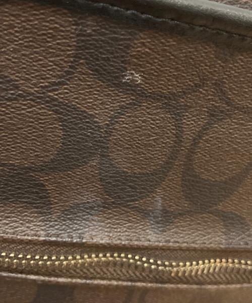 COACH（コーチ）COACH (コーチ) シグネチャー　トートバッグ ブラウンの古着・服飾アイテム