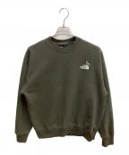 THE NORTH FACEザ ノース フェイス）の古着「ズーピッカークルー スウェット」｜オリーブ