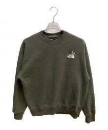 THE NORTH FACE（ザ ノース フェイス）の古着「ズーピッカークルー スウェット」｜オリーブ