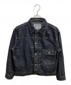 HOUSTONヒューストン）の古着「US COTTON DENIM SHIRT JACKET デニムジャケット」｜インディゴ