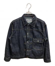 HOUSTON（ヒューストン）の古着「US COTTON DENIM SHIRT JACKET デニムジャケット」｜インディゴ