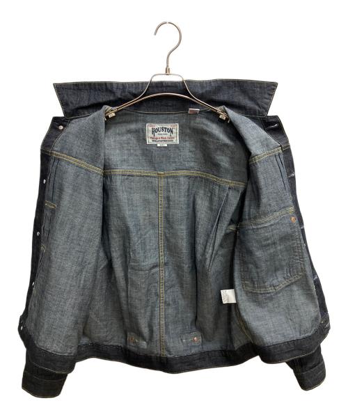 HOUSTON（ヒューストン）HOUSTON (ヒューストン) US COTTON DENIM SHIRT JACKET デニムジャケット インディゴ サイズ:SIZE Mの古着・服飾アイテム