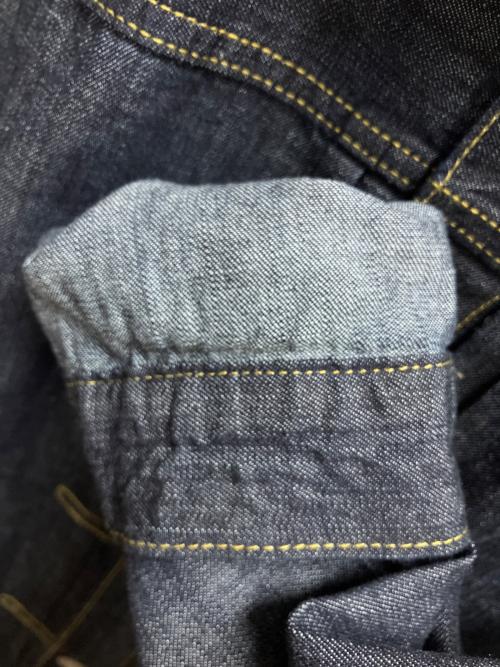 HOUSTON（ヒューストン）HOUSTON (ヒューストン) US COTTON DENIM SHIRT JACKET デニムジャケット インディゴ サイズ:SIZE Mの古着・服飾アイテム