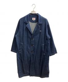 DANTON（ダントン）の古着「WOMEN'S DENIM SHOP COAT デニムコート」｜インディゴ