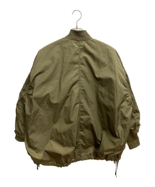 BEARDSLEY（ビアズリー）BEARDSLEY (ビアズリー) フレアMA-1ブルゾン カーキ サイズ:SIZE Freeの古着・服飾アイテム
