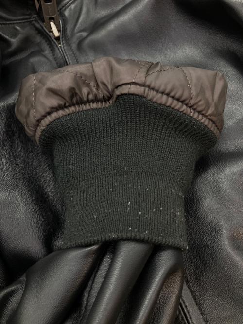 HOUSTON（ヒューストン）HOUSTON (ヒューストン) SHEEP LEATHER CWU45P FLIGHT JACKET レザージャケット ブラック サイズ:SIZE Lの古着・服飾アイテム