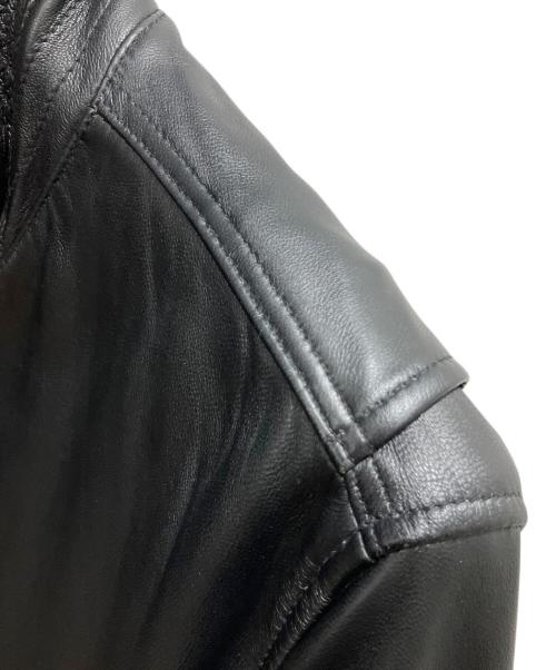 HOUSTON（ヒューストン）HOUSTON (ヒューストン) SHEEP LEATHER CWU45P FLIGHT JACKET レザージャケット ブラック サイズ:SIZE Lの古着・服飾アイテム