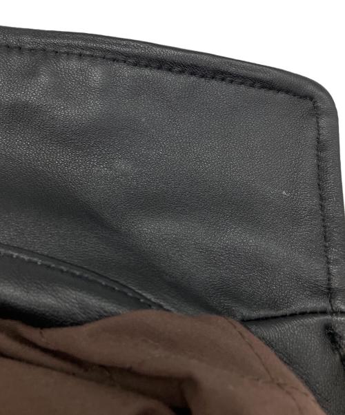 HOUSTON（ヒューストン）HOUSTON (ヒューストン) SHEEP LEATHER CWU45P FLIGHT JACKET レザージャケット ブラック サイズ:SIZE Lの古着・服飾アイテム