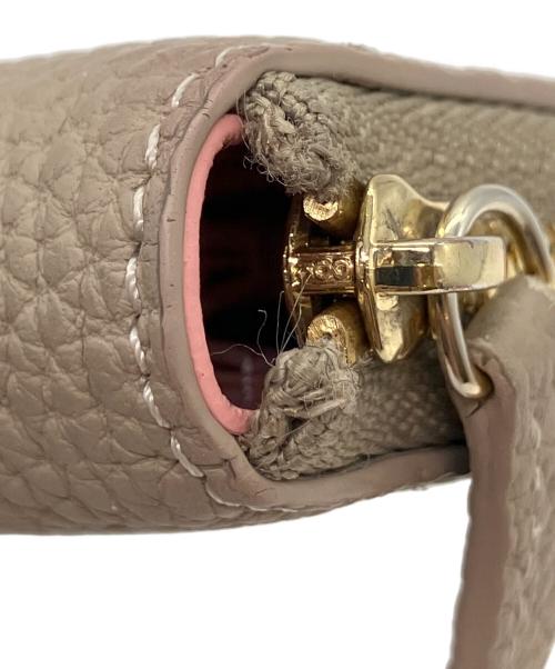 bonaventura（ボナベンチュラ）bonaventura (ボナベンチュラ) ミディアムジップ ウォレット ラウンドファスナー財布 ベージュの古着・服飾アイテム