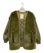 CIAOPANIC TYPYチャオパニックティピー）の古着「ファー切替ジャケット」｜オリーブ