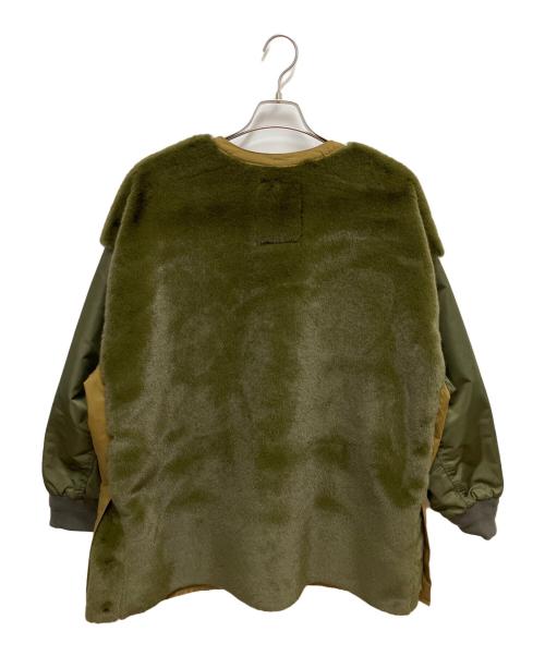 CIAOPANIC TYPY（チャオパニックティピー）CIAOPANIC TYPY (チャオパニックティピー) ファー切替ジャケット オリーブ サイズ:SIZE 1の古着・服飾アイテム