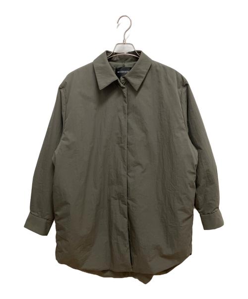 mizuiro-ind（ミズイロインド）mizuiro-ind (ミズイロインド) ワイドパディングシャツジャケット グレー サイズ:不明の古着・服飾アイテム