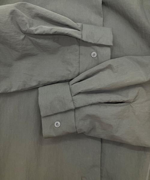 mizuiro-ind（ミズイロインド）mizuiro-ind (ミズイロインド) ワイドパディングシャツジャケット グレー サイズ:不明の古着・服飾アイテム