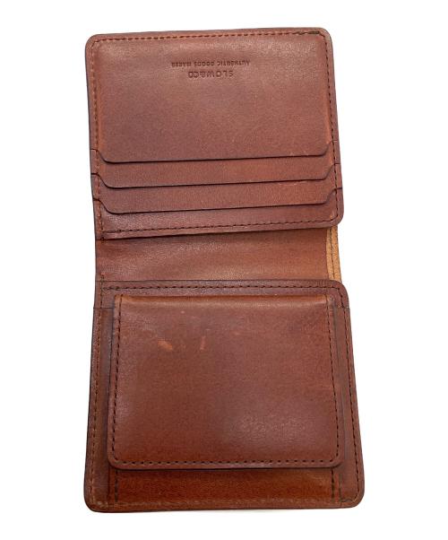 SLOW&CO（スロウアンドコー）SLOW&CO (スロウアンドコー) herbie - mini wallet - 2つ折り財布 ブラウンの古着・服飾アイテム