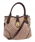 LOUIS VUITTONルイ ヴィトン）の古着「モノグラム イディール エレジー セピア 2WAYバッグ」｜ピンク×ブラウン