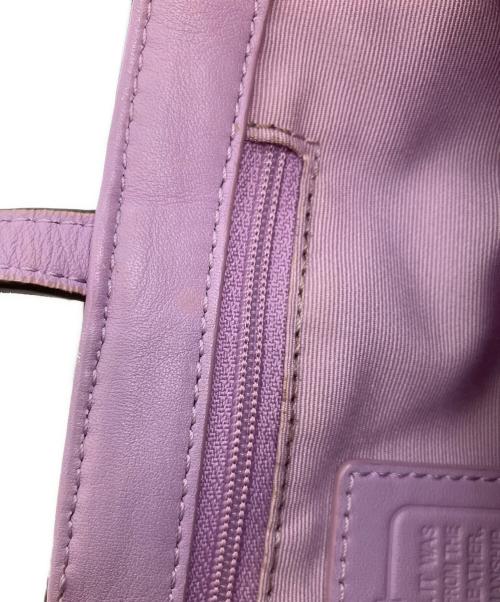 COACH（コーチ）COACH (コーチ) シグネチャー ミニ トートバッグ ベージュの古着・服飾アイテム