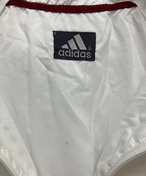 adidas（アディダス）adidas (アディダス) アノラックパーカー ホワイト×レッド サイズ:SIZE Mの古着・服飾アイテム