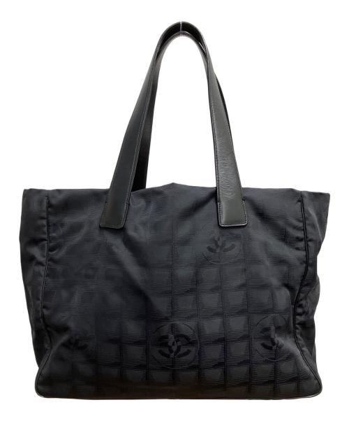 CHANEL（シャネル）CHANEL (シャネル) ニュートラベルラインMM トートバッグ ブラックの古着・服飾アイテム