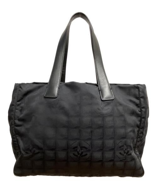 CHANEL（シャネル）CHANEL (シャネル) ニュートラベルラインMM トートバッグ ブラックの古着・服飾アイテム