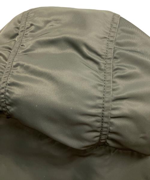 ALPHA（アルファ）ALPHA (アルファ) フーデッドリブジャケット MA-1 フライトジャケット グリーン サイズ:SIZE Mの古着・服飾アイテム