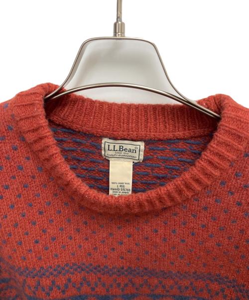 L.L.Bean（エルエルビーン）L.L.Bean (エルエルビーン) クラシック・ラグ・ウール・セーター レッド サイズ:SIZE Lの古着・服飾アイテム