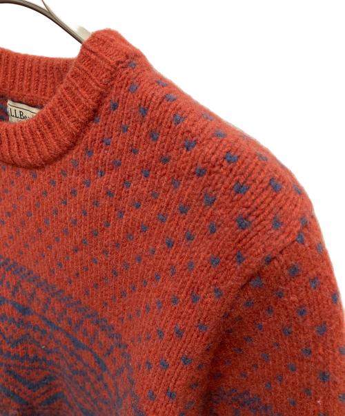 L.L.Bean（エルエルビーン）L.L.Bean (エルエルビーン) クラシック・ラグ・ウール・セーター レッド サイズ:SIZE Lの古着・服飾アイテム