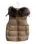 nano・universe（ナノ・ユニバース）の古着「ファー付きダウンベスト」｜ブラウン