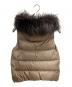 nano・universe (ナノ・ユニバース) 西川ダウン (ニシカワダウン) ファー付きダウンベスト ブラウン サイズ:SIZE M：8000円