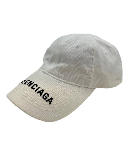 BALENCIAGA（バレンシアガ）BALENCIAGA (バレンシアガ) キャップ ホワイト サイズ:SIZE L（58）の古着・服飾アイテム