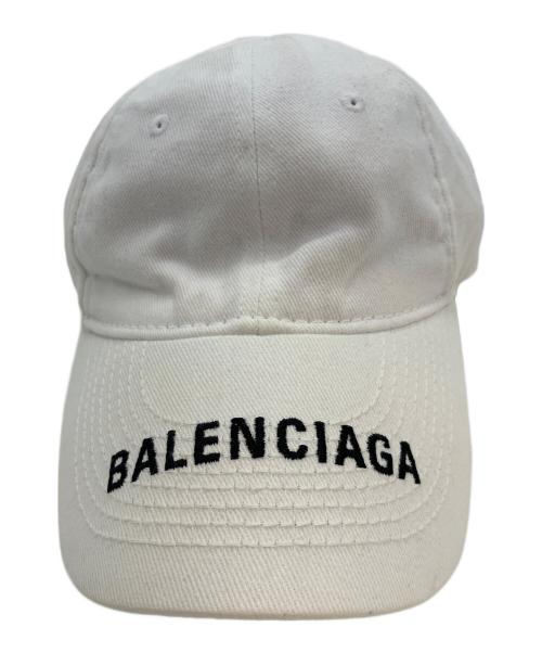 BALENCIAGA（バレンシアガ）BALENCIAGA (バレンシアガ) キャップ ホワイト サイズ:SIZE L（58）の古着・服飾アイテム