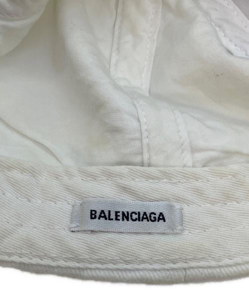 BALENCIAGA（バレンシアガ）BALENCIAGA (バレンシアガ) キャップ ホワイト サイズ:SIZE L（58）の古着・服飾アイテム
