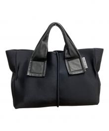 kawa-kawa（カワカワ）の古着「wet トートバッグ Mサイズ」｜ブラック×レッド