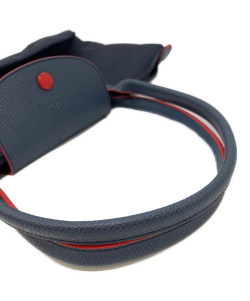 LONGCHAMP（ロンシャン）LONGCHAMP (ロンシャン) ル・プリアージュ クラブ　ハンドバッグ ネイビー×レッドの古着・服飾アイテム