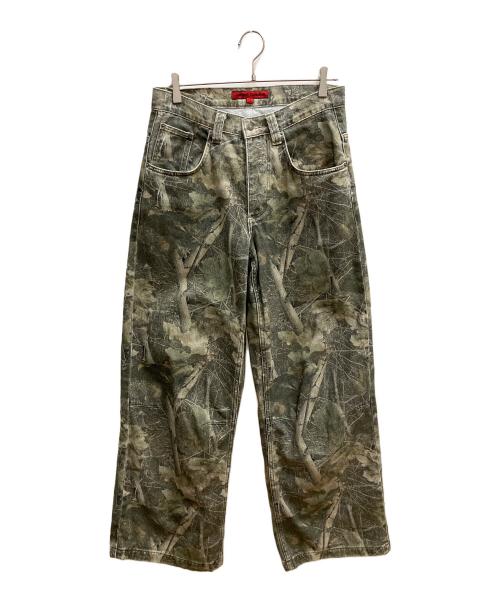 Jaded London（ジェイデッドロンドン）Jaded London (ジェイデッドロンドン) woodland camo colossus baggy jeans プリントワイドパンツ グリーン サイズ:SIZE W30の古着・服飾アイテム