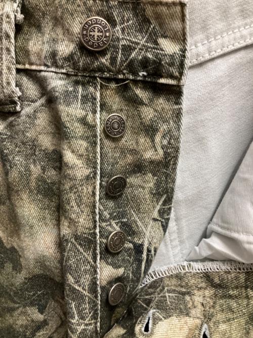 Jaded London（ジェイデッドロンドン）Jaded London (ジェイデッドロンドン) woodland camo colossus baggy jeans プリントワイドパンツ グリーン サイズ:SIZE W30の古着・服飾アイテム