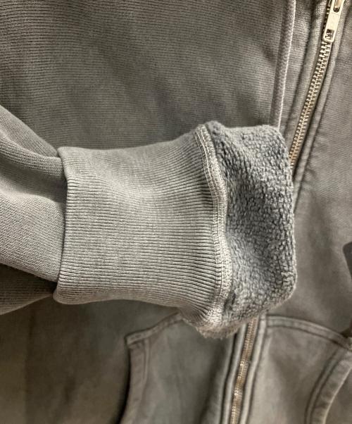 stussy（ステューシー）stussy (ステューシー) DICE ZIP HOODIE PIGMENT DYED グレー サイズ:SIZE Mの古着・服飾アイテム