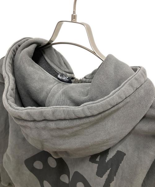 stussy（ステューシー）stussy (ステューシー) DICE ZIP HOODIE PIGMENT DYED グレー サイズ:SIZE Mの古着・服飾アイテム