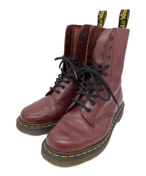 Dr.Martens（ドクターマーチン）Dr.Martens (ドクターマーチン) 1490　10ホールブーツ レッド サイズ:SIZE 24cmの古着・服飾アイテム