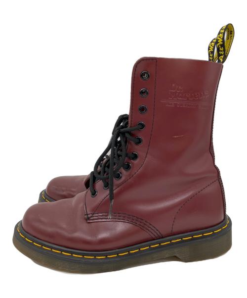 Dr.Martens（ドクターマーチン）Dr.Martens (ドクターマーチン) 1490　10ホールブーツ レッド サイズ:SIZE 24cmの古着・服飾アイテム