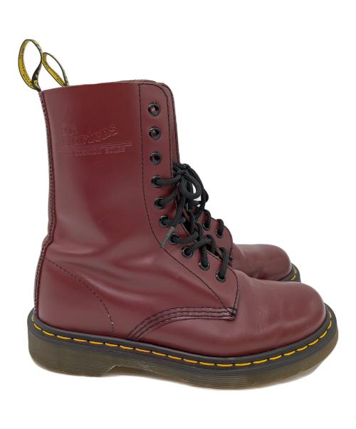 Dr.Martens（ドクターマーチン）Dr.Martens (ドクターマーチン) 1490　10ホールブーツ レッド サイズ:SIZE 24cmの古着・服飾アイテム