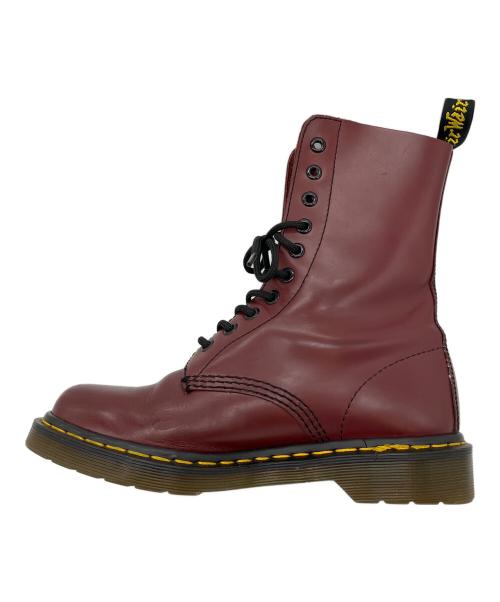 Dr.Martens（ドクターマーチン）Dr.Martens (ドクターマーチン) 1490　10ホールブーツ レッド サイズ:SIZE 24cmの古着・服飾アイテム