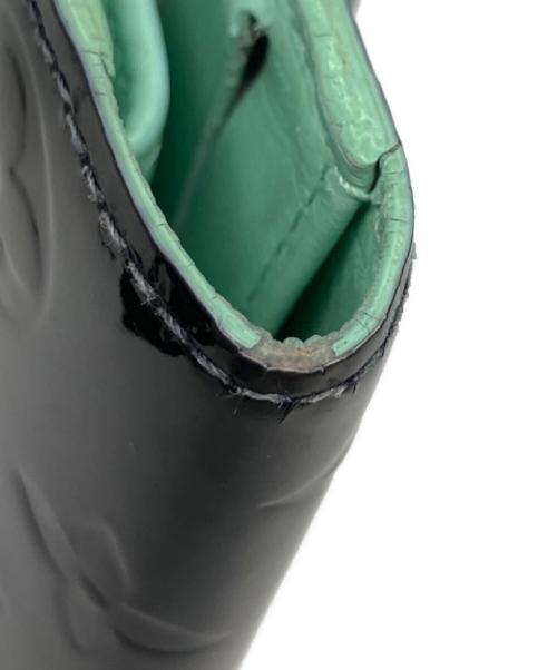 LOUIS VUITTON（ルイ ヴィトン）LOUIS VUITTON (ルイ ヴィトン) ヴェルニ ポレトトレゾール・インターナショナル 長財布 ブラック×グリーンの古着・服飾アイテム