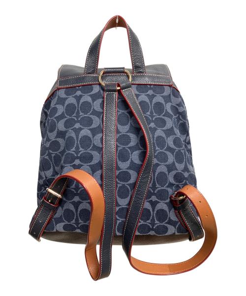 COACH（コーチ）COACH (コーチ) シグネチャー　リュック インディゴの古着・服飾アイテム